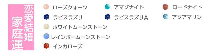 パワーストーン一覧と石の意味合い